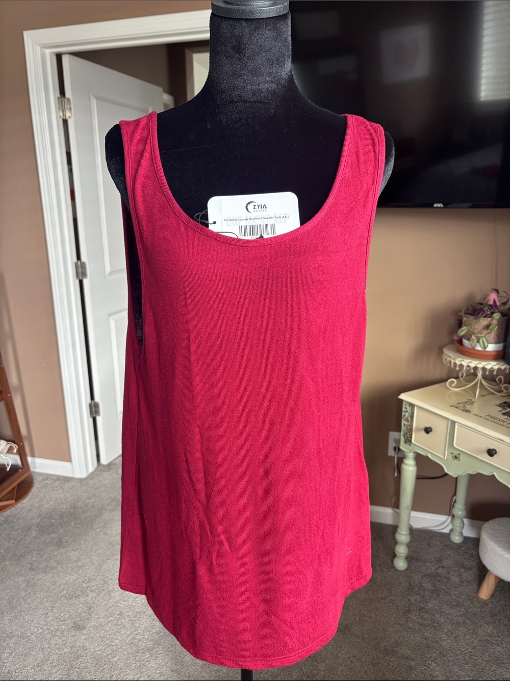 Sleeveless Pink Tank Top -